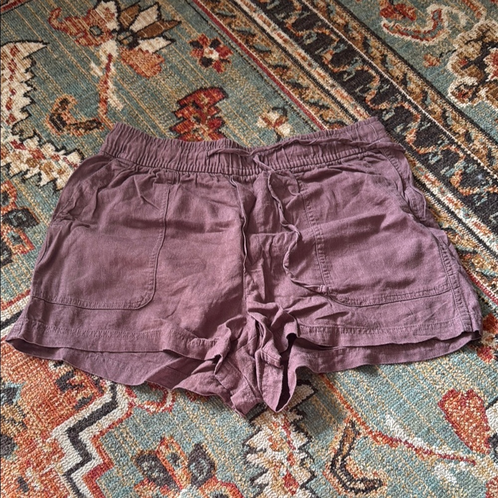 GAP Linen Tie Waist Shorts